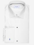 Slim Fit Plisse Tuxedo Shirt White image