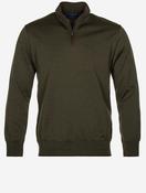 Summer Wool Half Zip Sweater Green