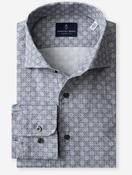 Medallion Pattern Casual Shirt Blue image