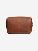 Braga Leather Toiletry Bag Mid Brown image
