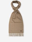 Check Wool Scarf Tan image
