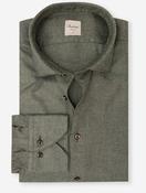 Regular Herringbone Shirt Green