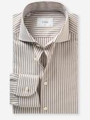 Slim Striped Oxford Shirt Brown image