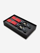 Silk Braces Clips And Buttons Red Dot