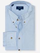 Plain button down Cotton Mix Casual Shirt-Blue