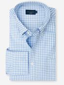 Buttondown Soft Check Shirt Blue