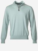 Pure Wool Half Zip Knit Green