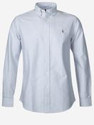 Custom Fit Striped Oxford Shirt Blue image