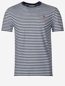 Striped Crew T-Shirt Navy image