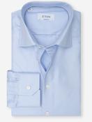 Contemporary Fit Texture Cotton Twill Shirt Blue