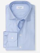 Contemporary Patterned Texture Cotton Twill Shirt Blue