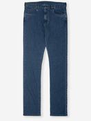Iconic 5-Pocket Cotton Blend Trousers Navy Blue