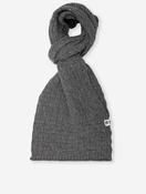 Knitted Wool Scarf Grey image