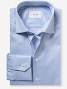 Slim Semi Solid Twill Shirt Blue image