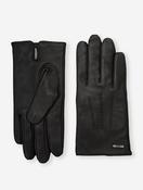 Hugo Boss Hainz Leather Gloves Black
