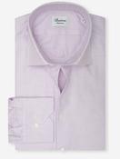 Fitted Microcheck Oxford Shirt Purple