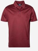 Knitted Cotton Jersey Polo Shirt Red