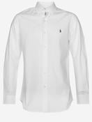 Poplin Button-down Plain Shirt White