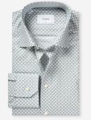 Slim Motif Pattern Shirt Green image