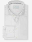 Slim Fit Filo di Scozia Jacquard Knit Shirt White