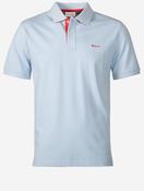 Regular Contrast Piqué Short Sleeve Polo Shirt Fresh Blue image
