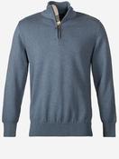 Cotton Half-Zip Sweater Dusk Blue