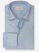 Slim Fit Semi Solid Textured Shirt Blue