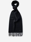 Twill Merino Wool Scarf Navy image