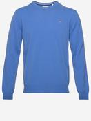 Superfine Lambswool C-Neck Sweater Perfect Blue