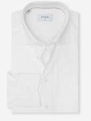 Slim Fit Semi-Solid Four Way Stretch Shirt White
