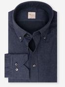 Regular Flannel Shirt Navy