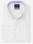 Classic Plain Shirt with Inlay White image