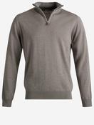 Merino Wool Half Zip Brown image
