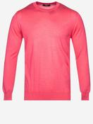 Crew Neck Long Sleeve Sweater Pink