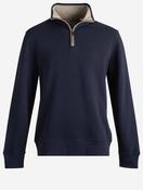 Rib Half Zip Blue image