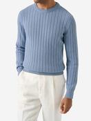 Structure Knit Crewneck Blue image