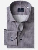 Modern Fit Geometric Print Shirt Burgundy image