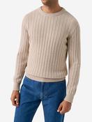 Structure Knit Crewneck Beige
