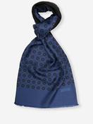 Big Geometric Print Scarf Blue image