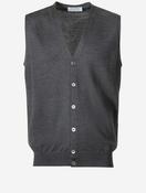 Sleeveless V-Neck Cardigan Black