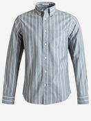 GANT Regular Poplin Melange Stripe Shirt Indigo image