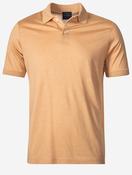 Silk Cotton Blend Polo Shirt Amber image