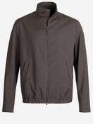 Full Zip Plain Blouson Brown image