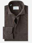 Solid Corduroy Shirt Brown image