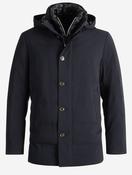 Padded Hooded Jacket Navy image