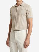Structured Knit Polo Brown image