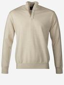 Summer Wool Half-Zip Sweater Stone