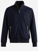 Wool Plain Blouson Jacket Navy image