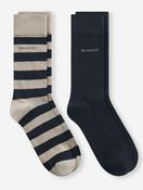 2-Pack Mixed Socks Taupe image
