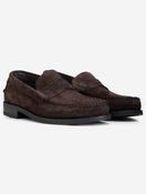 Lenkoxx Suede Loafer Espresso image